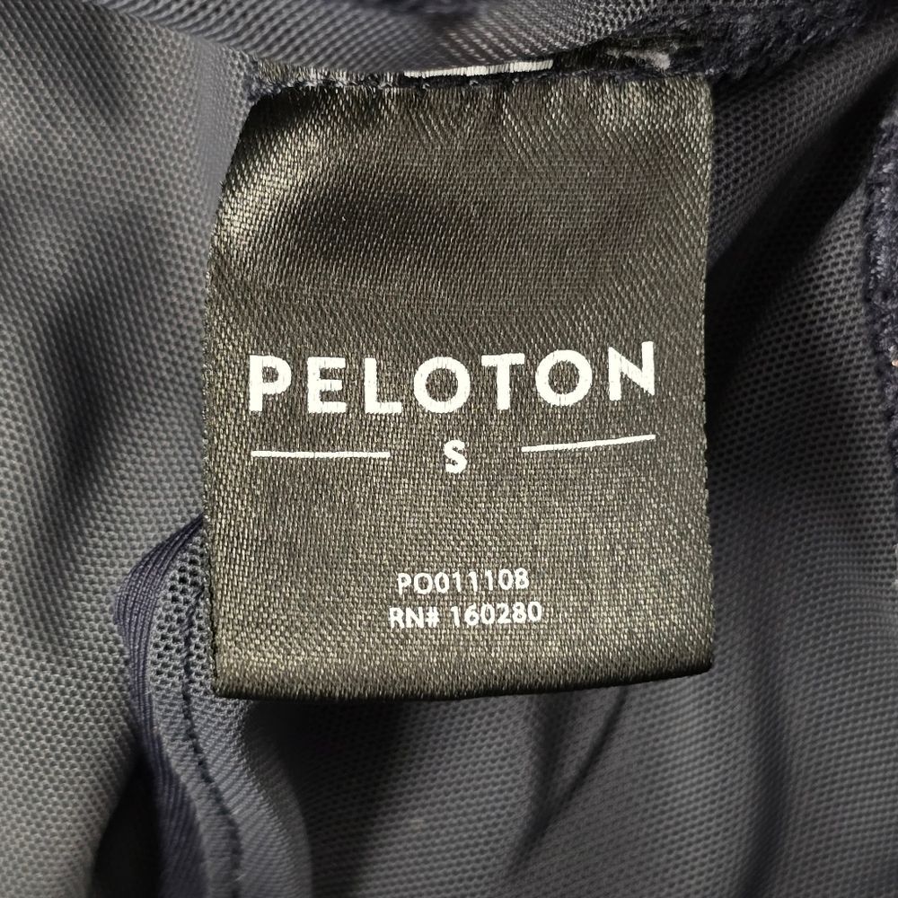 Peloton Women's S Show Up Sparkle High Neck Grey Gold Sports Bra - Picture 9 of 10